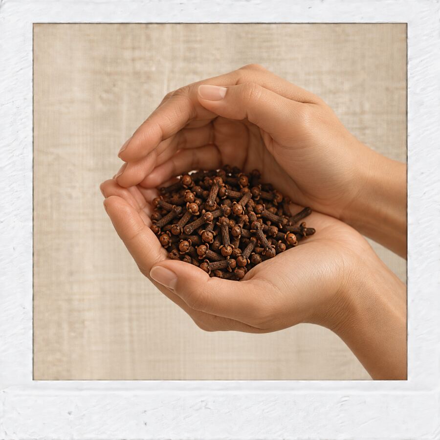 A handful of whole cloves